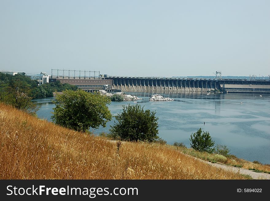 View of old hydroelectric power station