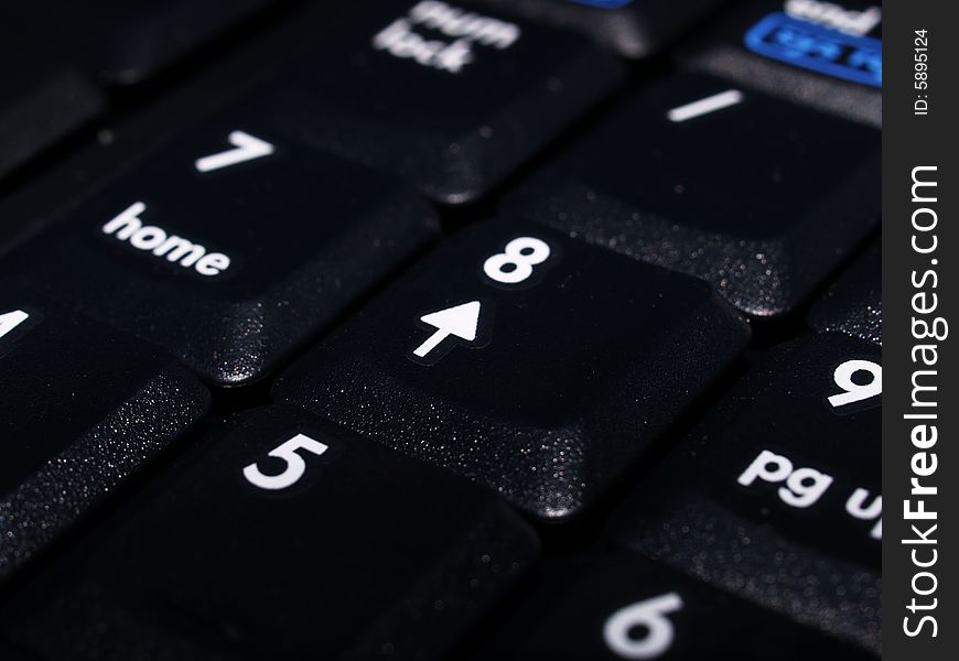 Black Laptop Numberpad Keyboard