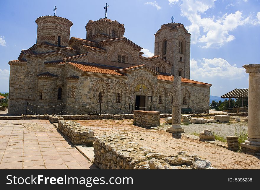 Ohrid. Plaoshnik. St. Panteeleimon church archaeology