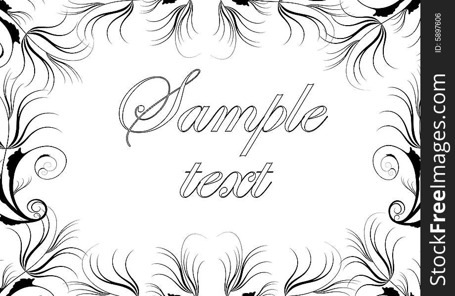 Black and white design ornament