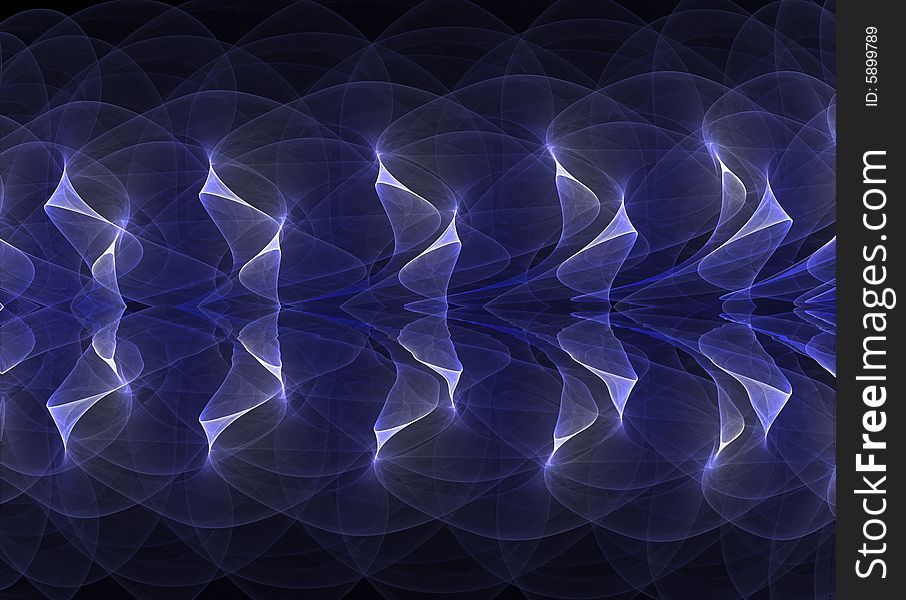 Abstract image in blue and black