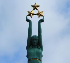 Riga , The Freedom Monument Royalty Free Stock Images Riga , The Freedom Monument Royalty Free Stock Images