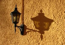 Lantern And Its Shadow Royalty Free Stock Image Lantern And Its Shadow Royalty Free Stock Image