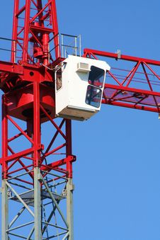 Red Crane Closeup Royalty Free Stock Images Red Crane Closeup Royalty Free Stock Images