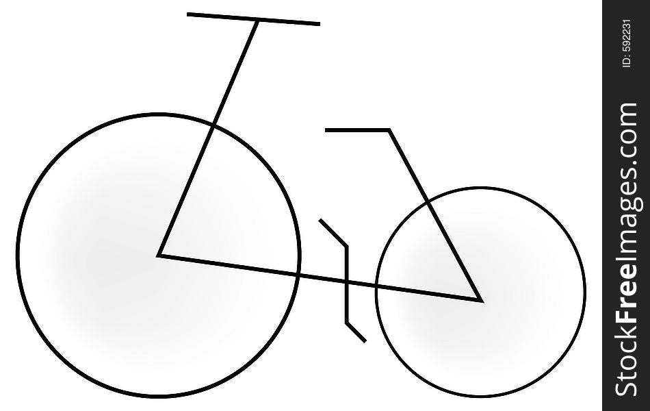 Simplified illustration 4 a bike