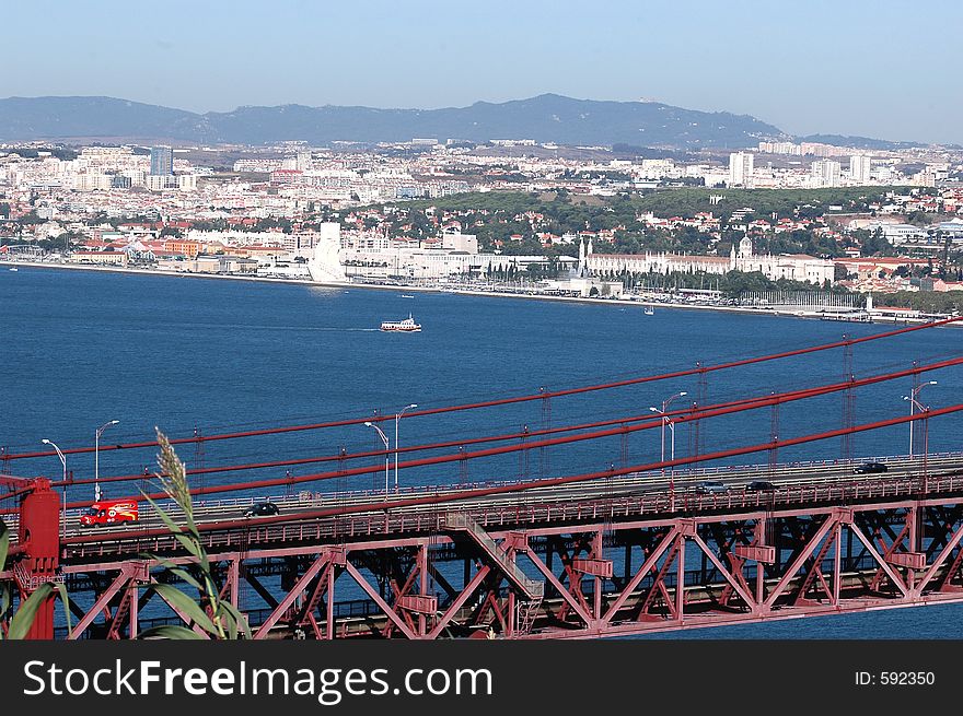 Lisbon and the 25th April Bridge