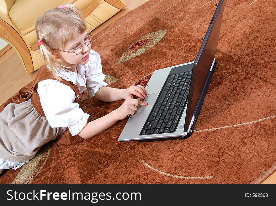 Girl With Laptop