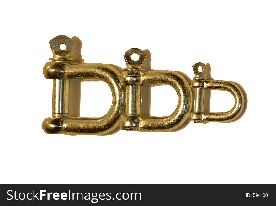 Isolated D Shackles. Isolated D Shackles