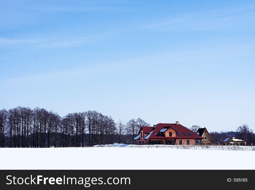 House in winter