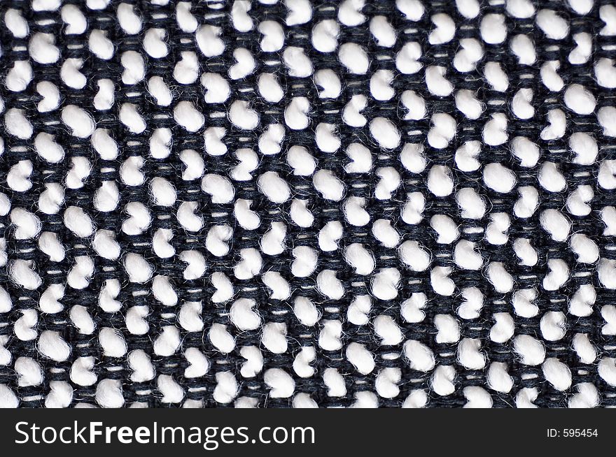 Fabric textile as background - black and white