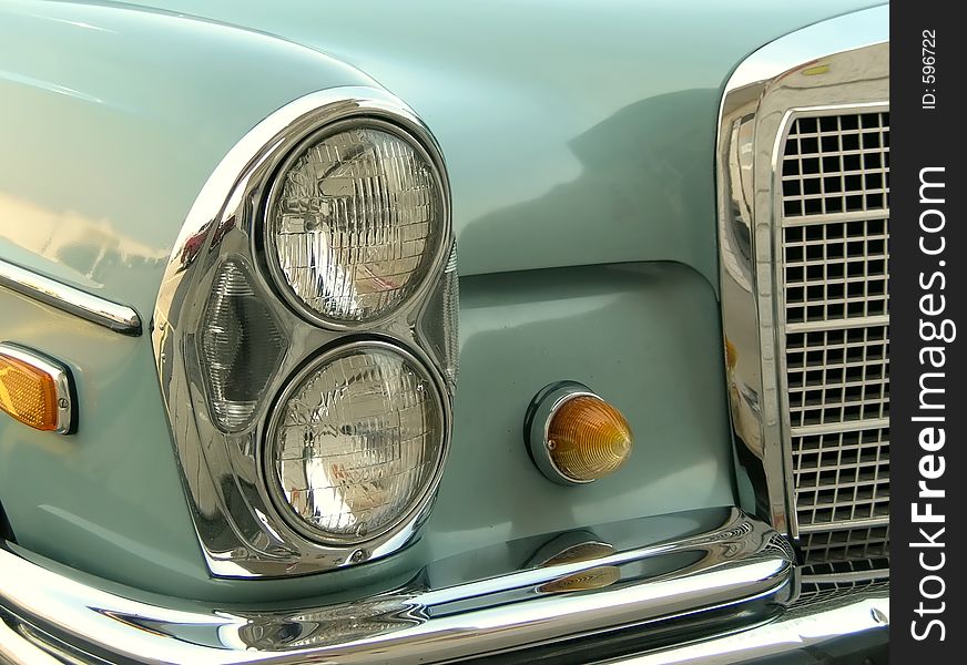 Close up of antique car. Close up of antique car.