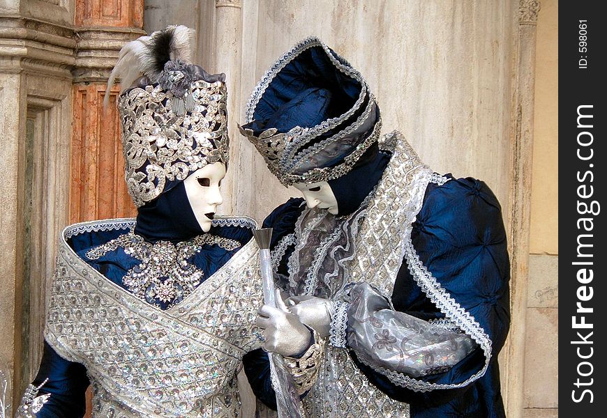 A couple during the last carnival in Venice (2006). A couple during the last carnival in Venice (2006)