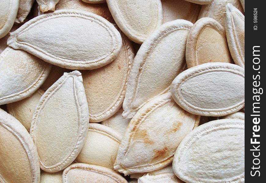 Close up of pumpkin beans