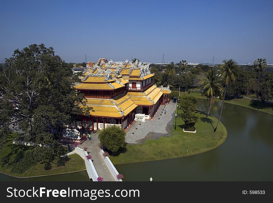 Chinese Palace at Bang-Pa In Palace, Ayutthaya (Thailand)