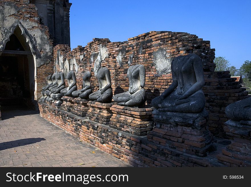 Headless Buddha at Wat Chai Watthanaram, Ayutthaya (Thailand)