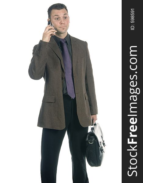 Businessman on the phone