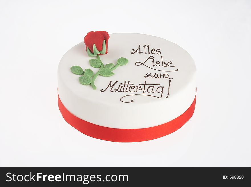 Mothersday tart with clipping path included. Mothersday tart with clipping path included