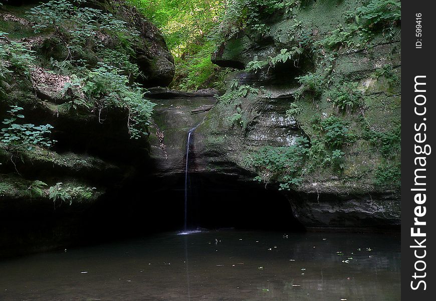 Hidden waterfall. Hidden waterfall