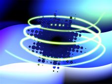 Abstract Blue Background With Yellow 3d Spiral And Royalty Free Stock Photo Abstract Blue Background With Yellow 3d Spiral And Royalty Free Stock Photo