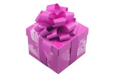 Purple Present Royalty Free Stock Image Purple Present Royalty Free Stock Image