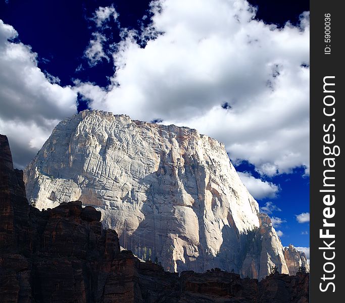 The Zion National Park in Utah USA