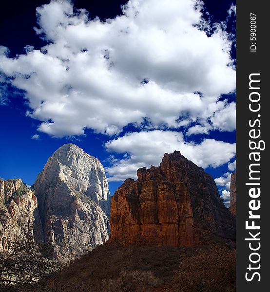 The Zion National Park in Utah USA