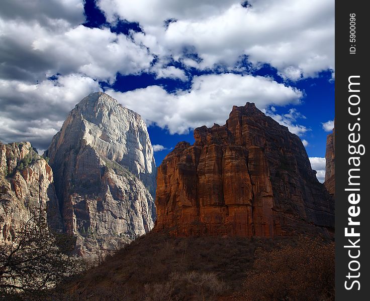 The Zion National Park in Utah USA