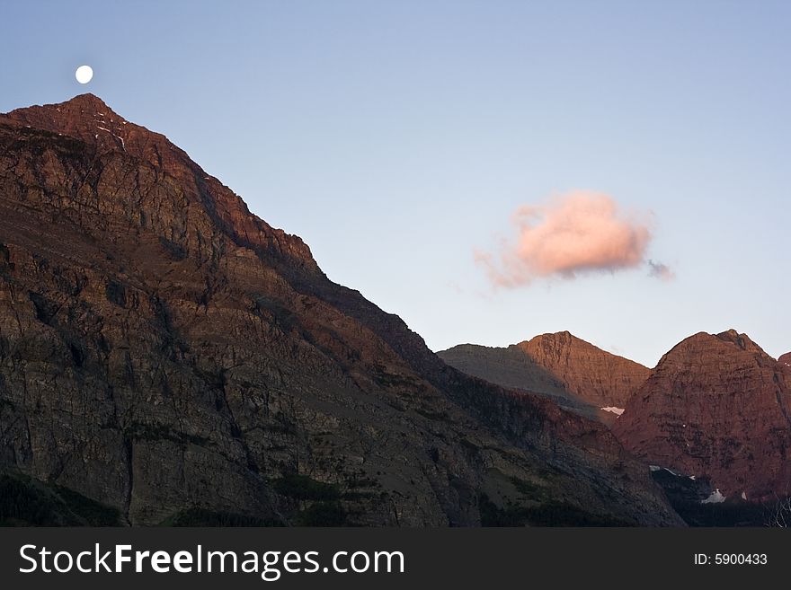 Sunrise In Glacier National Park