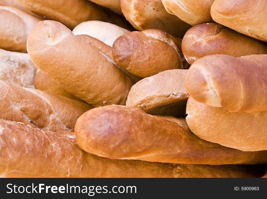 Close-up image of a some tasty baguettes.