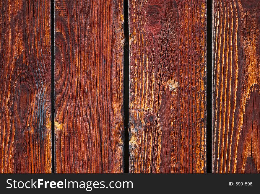 Panel made out of wooden planks. Panel made out of wooden planks.