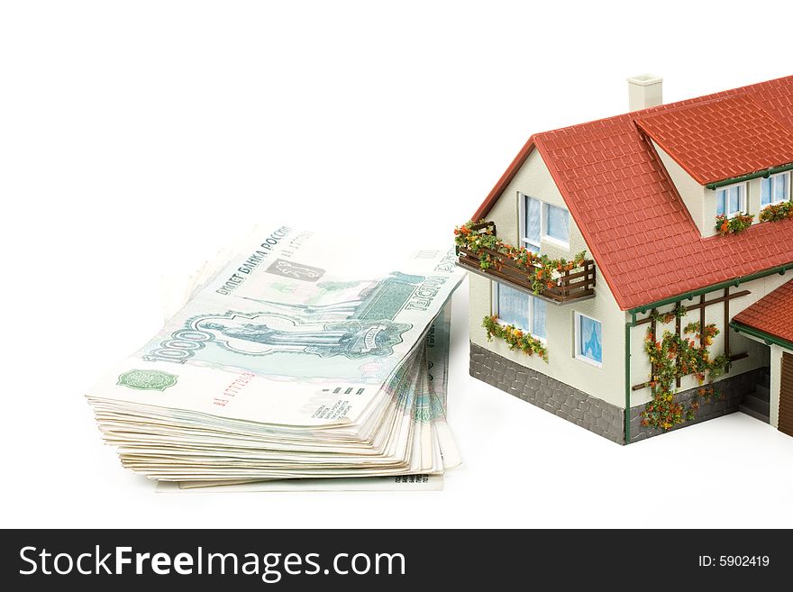 Miniature House and Money.
Buying house concept