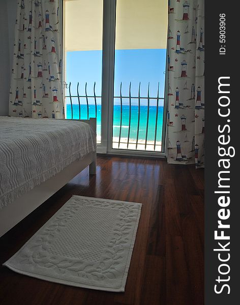 Room with wooden floor at holiday resort. Room with wooden floor at holiday resort