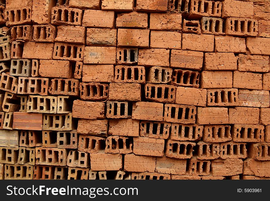 Old wall of brick, background, texture