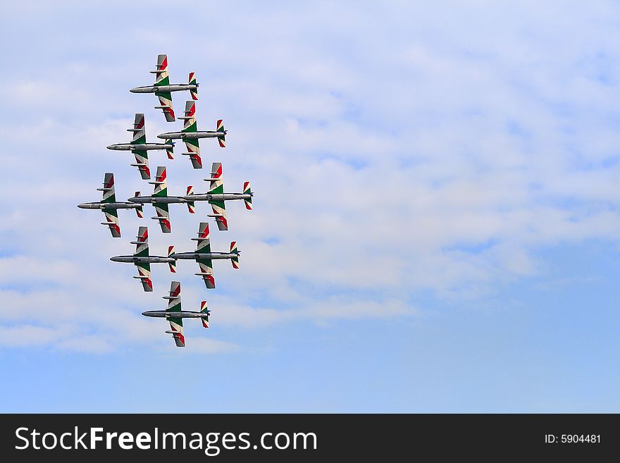 Frecce tricolori, Italian military squadron team