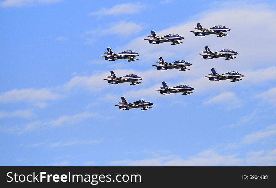 Frecce tricolori, Italian military squadron team