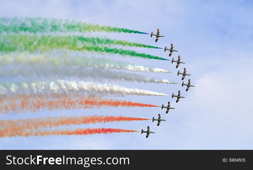 Frecce tricolori, Italian military squadron team