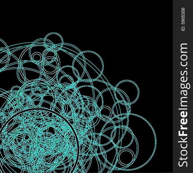 A scalable vector illustration of blue neon circles. A scalable vector illustration of blue neon circles.