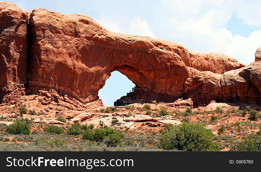 A Hike to the Arch, Arches National Park, Utah