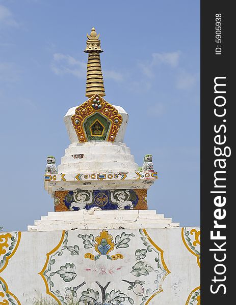 Tibet stupa, tower of religion