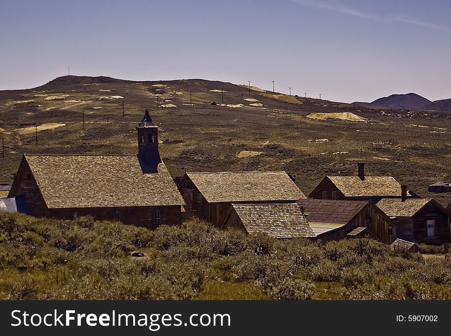This is a picture of Bodie,California, a ghost town.