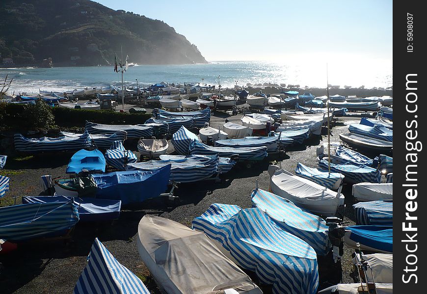 Beautiful villas with view on mediterranean in Levanto in Italy