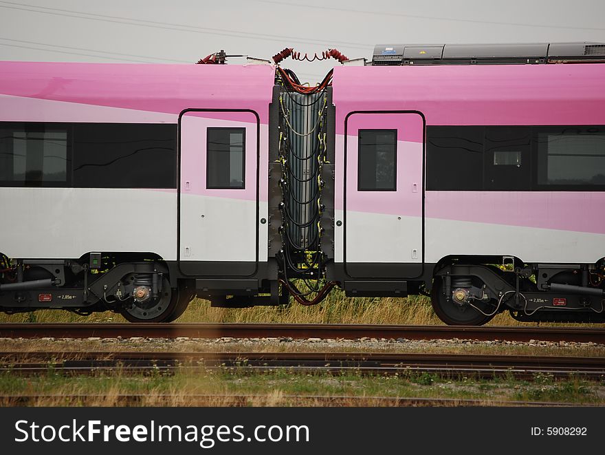 High speed pink personall wagoons. High speed pink personall wagoons