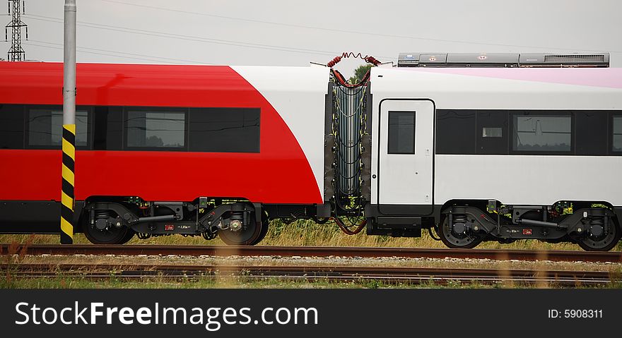 High speed red personall wagoons. High speed red personall wagoons