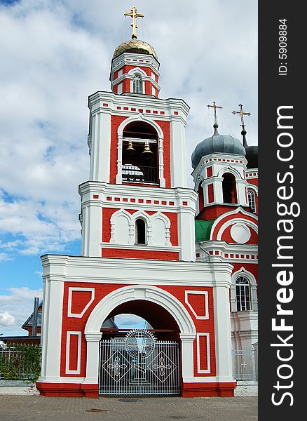 Belltower of old orthodox church
