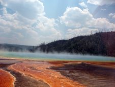Steam From Prismatic Spring 2 Royalty Free Stock Images Steam From Prismatic Spring 2 Royalty Free Stock Images