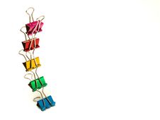 Colorful Clips Royalty Free Stock Images