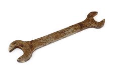Old Rusty Spanner Royalty Free Stock Images