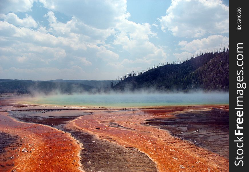 Steam From Prismatic Spring