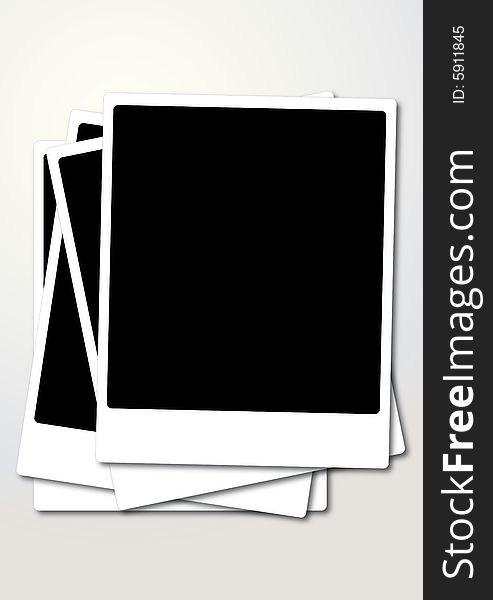 Instant photo blank film illustration. Instant photo blank film illustration.