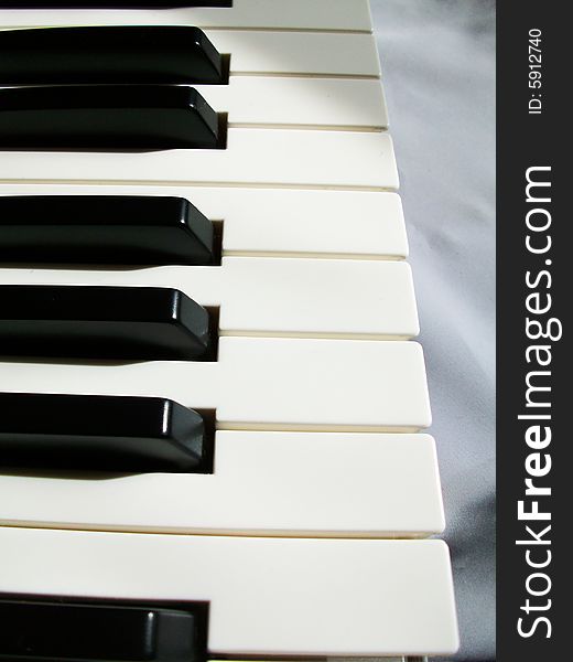 Close up image Piano Keys